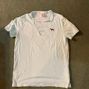 Victoria Secret Pink T Shirt Light Green Size Medium